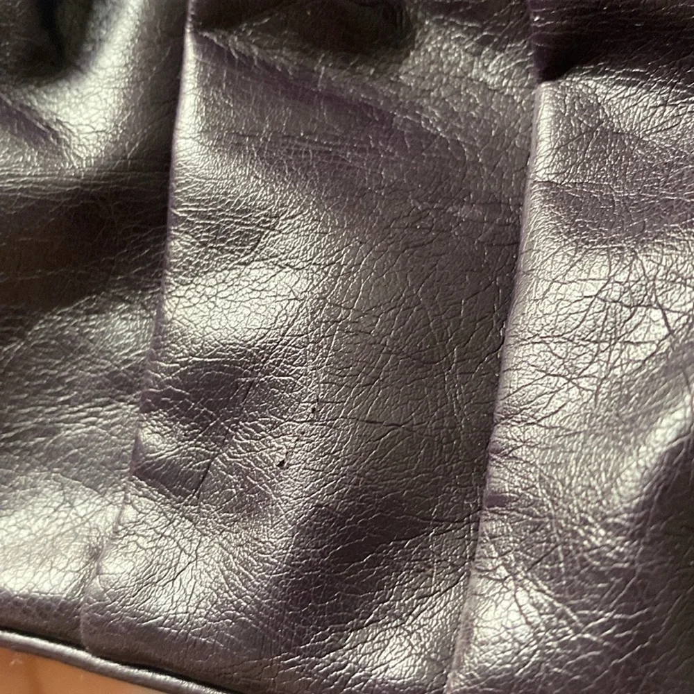 Chic Vintage Dark Purple Evening Leather Clutch